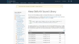 amazon Alexa sound library